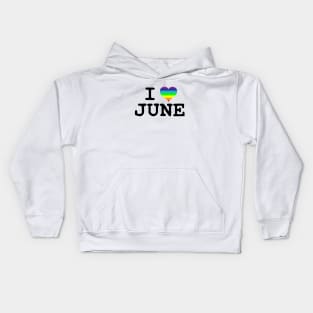 I love june t shirt Kids Hoodie